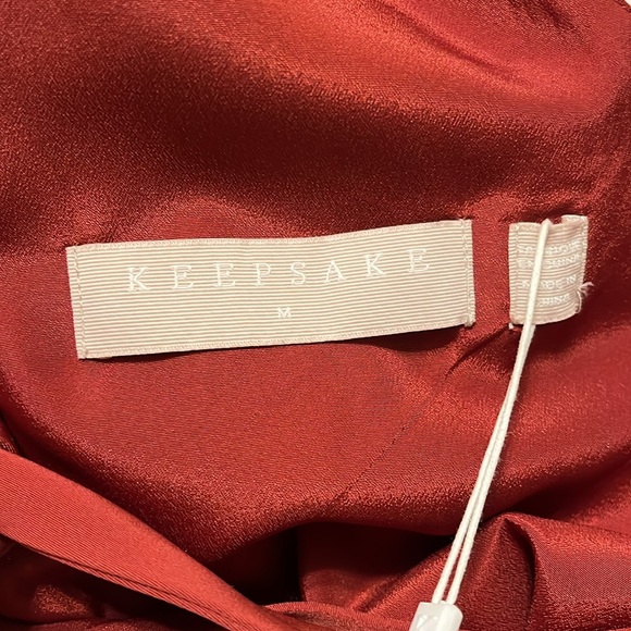NEW Keepsake Rust Two Minds Dress Size Medium - Picture 3 of 7